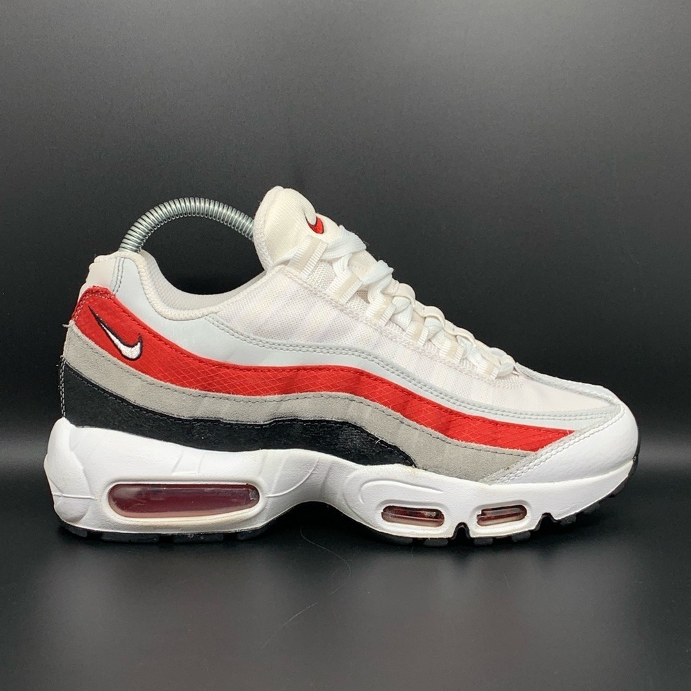 Nike Air Max 95 White University Red Grey Black DQ3430-001 Mens Size 6 - Picture 5 of 10